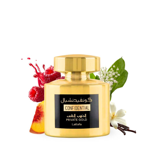 Confidential private gold Lattafa  eau de parfum |Dakar-Sénégal
